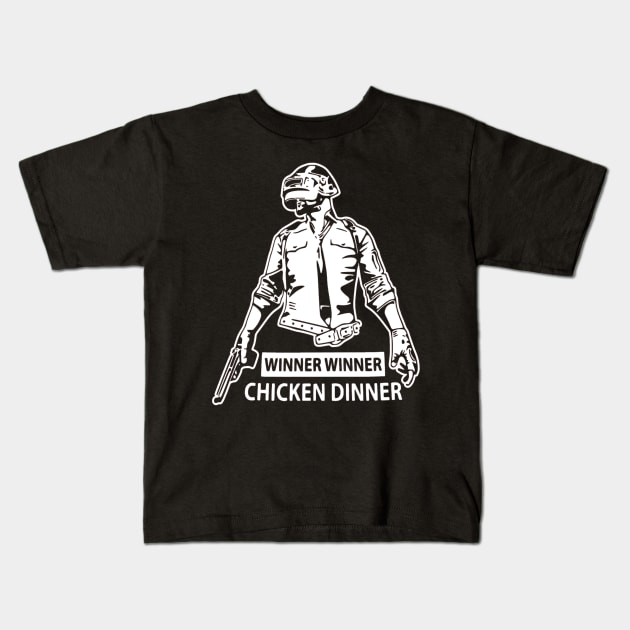 PUBG - Playerunknown's Battlegrounds Kids T-Shirt by OtakuPapercraft